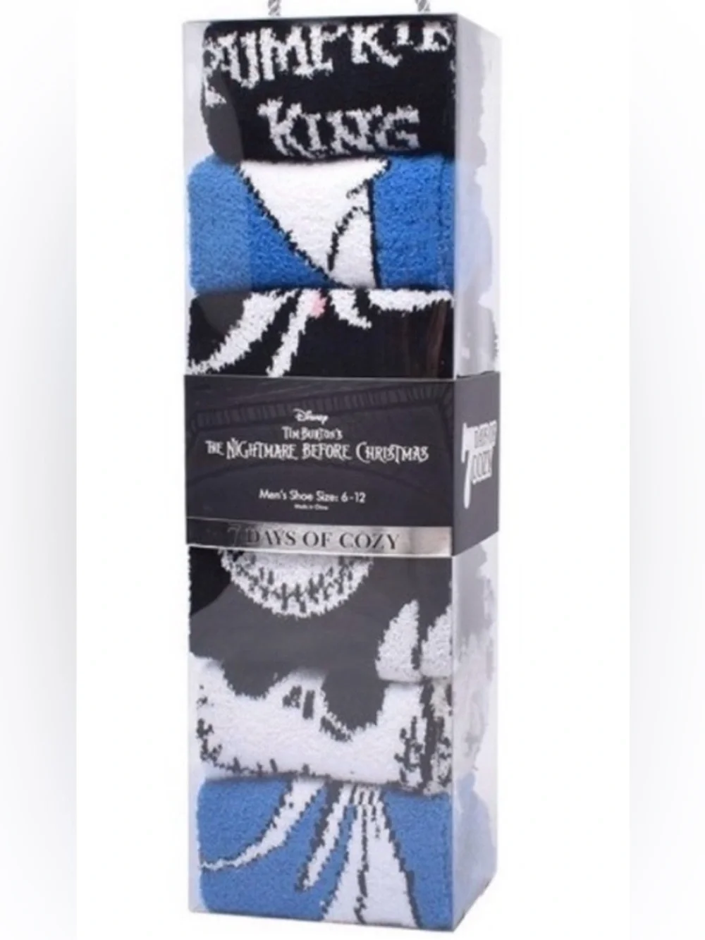 Disney The Nightmare Before Christmas Men’s Socks - Black, White, Blue